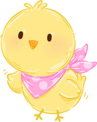 Easter chick element PNG