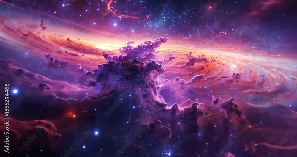 Aufkleber amazing view of the infinite cosmos. sci-fi wallpaper. components of this image provided by.