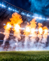 Stadium Firework Display Night
