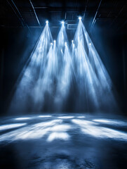 Stage Lighting Effect, Dark Interior