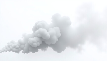 isolated fog smoke white background misty cloudiness smoggy atmosphere vector illustration