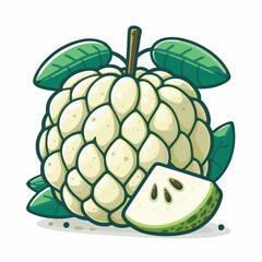 fruit, tropical, healthy, food, fresh, organic, nature, sweet, background, green, vegetarian, ripe, delicious, diet, vitamin, freshness, exotic, juicy, custard apple, nutrition, custard, tasty, agricu