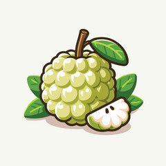 fruit, tropical, healthy, food, fresh, organic, nature, sweet, background, green, vegetarian, ripe, delicious, diet, vitamin, freshness, exotic, juicy, custard apple, nutrition, custard, tasty, agricu