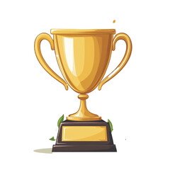 Trophy icon, trophy logo, gold trophy cup, Gold cup isolated on white background, gold cup isolated on white, gold trophy cup, Vector illustration trophy