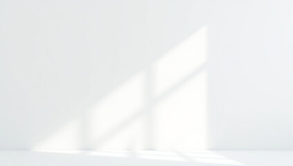 Fototapeta premium shadows window create realistic soft light effect white background subtle overlay soft
