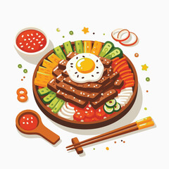 food, chicken, meal, dish, korean, asian, dak, korea, galbi, delicious, healthy, cuisine, restaurant, asia, dinner, sauce, hot, plate, vegetable, oriental, spicy, cabbage, stir, tasty, cooked, gochuja