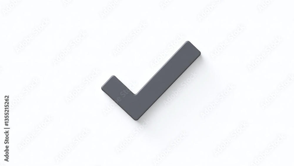Aufkleber small checkmark icon appears white background illustration design element various creative projects 