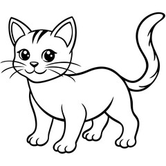 vector illustration of a cat