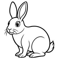 vector illustration of a rabbit