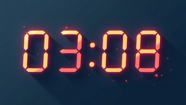 timer displays remaining time specific event starts seconds counting rapidly show much time