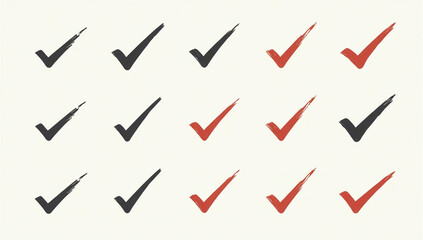 vector illustrations feature check marks popular design element various