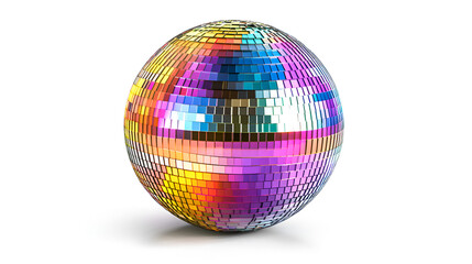Obraz premium A vibrant disco ball Easter egg shines brightly reflecting a joyful celebration