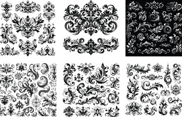 Luxury Ornamental Vintage Vector Bundle | Baroque, Royal Frames & Floral Designs