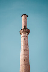 Stone and brick chimney tower