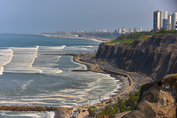 exploring the cliffs of Miraflores, with the endless blue of La Costa Verde by your side.Every step here feels like a celebration of life.  Lima Peru