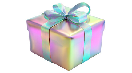 Obraz premium brighted gift box on white background