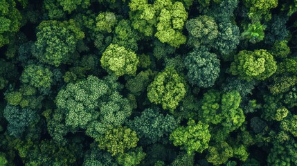 Naklejka premium Green Foliage Close Up