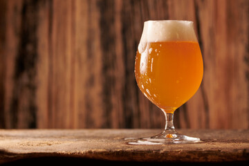 Beer Glass Overflowing 