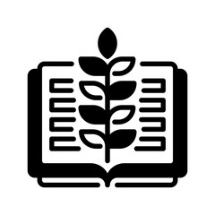 Eco Education Line Icon, Outline Symbol for Environmental Awareness, Green Learning Programs, Sustainability Studies, and Climate Education. Vector Sign Icon.