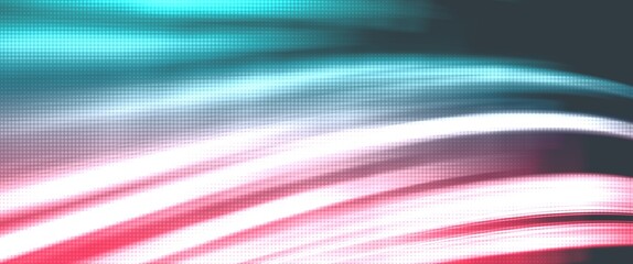 abstract pink and green wave background with motion blur and halftone texture