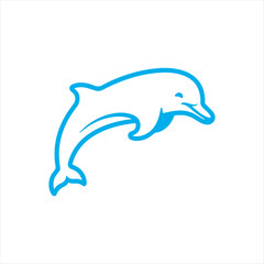 Simple Dolphin Line Art Illustration,Minimalist Dolphin Outline Drawing,Vector Dolphin Icon Black and White,Hand Drawn Dolphin Sketch Design,Elegant Dolphin Silhouette Illustration