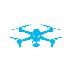 Drone Silhouette Vector Icon,Quadcopter Drone with Camera Illustration,Modern Drone Symbol for Technology Design,Aerial Photography Drone Flat Icon,UAV Drone Black Silhouette Vector