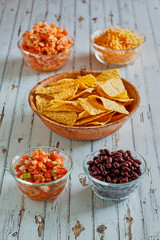 Ingredients for Crawfish & Black Bean Nachos 