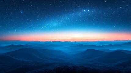 Fototapeta premium Ocean starry night sunset sky high resolution hd image