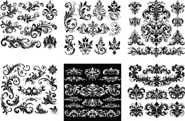 Luxury Ornamental Vintage Vector Bundle | Baroque, Royal Frames & Floral Designs