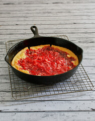 cast iron skillet cherry cobbler 