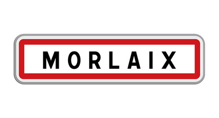 Panneau de Morlaix, Finistère, Bretagne