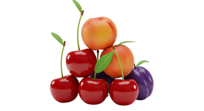 Apple and Banana Smiley Pattern Mix