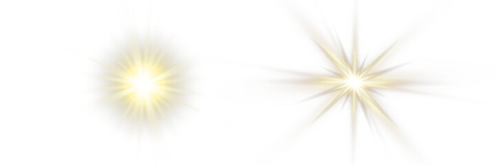 Vector transparent sunlight with sun glare. Overlay, Sun rays and glare, Sun, sunrays, light...