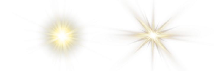 Vector transparent sunlight with sun glare. Overlay, Sun rays and glare, Sun, sunrays, light transitions, lens flare, light leaks and glare in PNG format. PNG sunlight flare. Golden flash and glare.