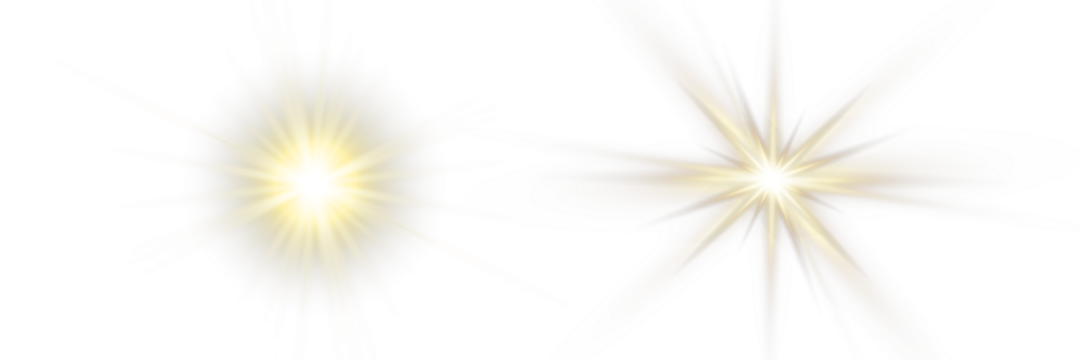 Vector transparent sunlight with sun glare. Overlay, Sun rays and glare, Sun, sunrays, light transitions, lens flare, light leaks and glare in PNG format. PNG sunlight flare. Golden flash and glare.