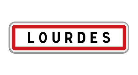 Panneau de Lourdes, Hautes-Pyrénées, Occitanie