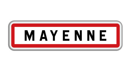 Panneau de Mayenne, Mayenne, Pays de la Loire