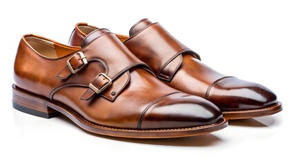 brown leather shoes