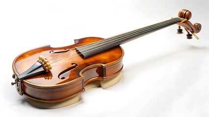 Obraz premium violin on white background