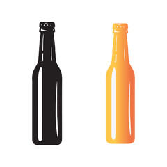 Beer bottle vector art illustration 