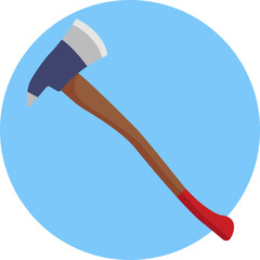 Wood Cutting Tool &ndash; Represents an axe used for chopping wood in carpentry work.