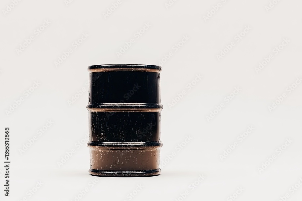 Poster stack of cylindrical objects showcasing minimalist design and co