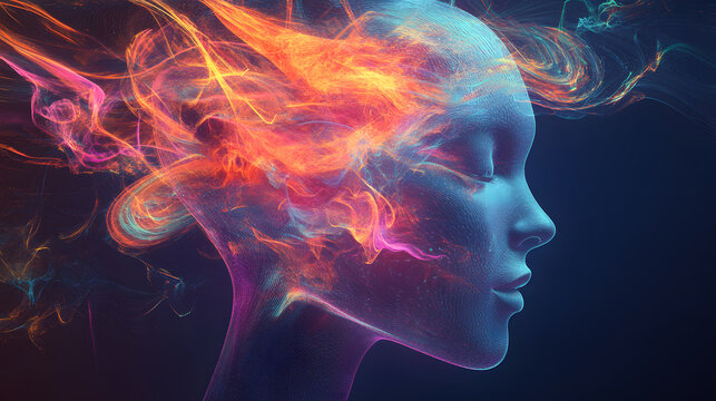 A mind-reading AI that generates real-time visual representations of thoughts and ideas, creating interactive digital art from cognitive processes.