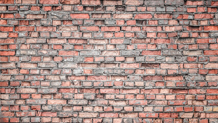 brick wall, wall, bricks, red brick, background, texture, wallpaper, destroyed, rustic, devastated,...