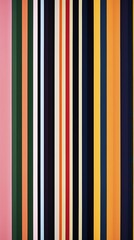 Vertical stripes wallpaper featuring a mix of colors and widths in a bold pattern