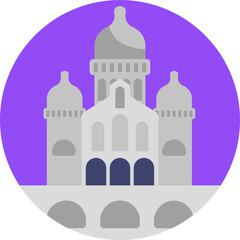 French Cathedral – Represents the iconic architectural style of large churches in France.