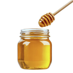 Honey Jar with Wooden Dipper