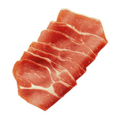 Raw pork chops isolated on white background