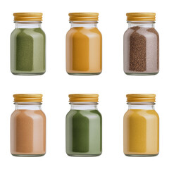 Assorted Jars of Natural Powders