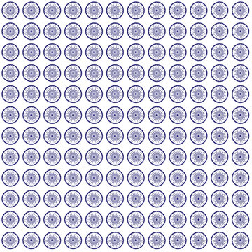 seamless pattern with blue circles